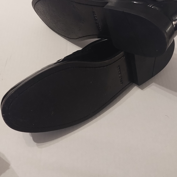 Cole Haan black leather pinch penny loafer 13E - Picture 3 of 8